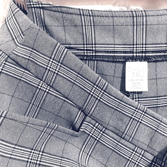 Stretchy Pull On Plaid Trousers, 34" Waist - Picture 3 of 6